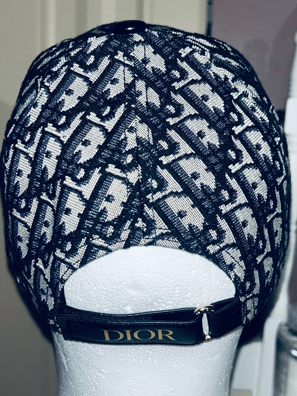 Dior Blue and White Oblique Logo Baseball Cap Adjustable (Small-medium) - Picture 2 of 7